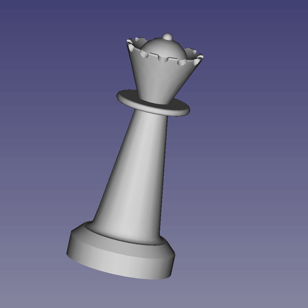 XADREZ DAMA CHESS QUEEN, 3D CAD Model Library